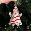 Custom Photo Santa’s Littlest Helper Is The Cutest One Of All - Family Personalized Custom Ornament - Acrylic Custom Shaped - Christmas Gift For Baby Kids, Newborn Baby, First Christmas