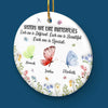 Sisters Are Like Butterflies - Bestie Personalized Custom 3D Inflated Effect Printed Ornament - Ceramic Round Shaped - Christmas Gift For Best Friends, BFF, Sisters