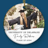 Custom Photo Dream Big, Fly High - Family Personalized Custom Ornament - Ceramic Round Shaped - Christmas Gift, Graduation Gift For Family Members, Siblings, Brothers, Sisters