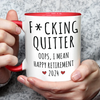 I'm Not Retired, I'm A Professional Relaxer - Coworker Personalized Custom Accent Mug - Christmas Gift, Appreciation, Retirement Gift For Coworkers, Work Friends, Colleagues