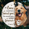 Custom Photo Until We Meet Again, My Loyal Friend - Memorial Personalized Custom Ornament - Ceramic Round Shaped - Christmas Gift, Sympathy Gift For Pet Owners, Pet Lovers