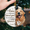 Custom Photo Until We Meet Again, My Loyal Friend - Memorial Personalized Custom Ornament - Ceramic Round Shaped - Christmas Gift, Sympathy Gift For Pet Owners, Pet Lovers