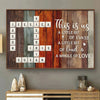 Family Love Is The Strongest Foundation - Family Personalized Custom Horizontal Poster - Christmas Gift For Family Members