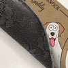 Paws At Home, Eyes On Duty - Dog Personalized Custom Home Decor Decorative Mat - House Warming Gift For Pet Owners, Pet Lovers