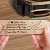 A Reminder Of Us In Every Gesture - Couple Personalized Custom Engraved Leather Belt - Gift For Husband Wife, Anniversary
