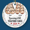 Annoying Each Other And Still Going Strong - Couple Personalized Custom 3D Inflated Effect Printed Ornament - Acrylic, Ceramic Round Shaped - Christmas Gift For Husband Wife, Anniversary