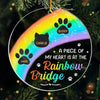 Remembering Our Beloved Friend - Memorial Personalized Custom Ornament - Acrylic Custom Shaped - Sympathy Gift For Pet Owners, Pet Lovers