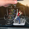 You Complete Me And Make Me A Better Person - Couple Personalized Custom Car Ornament - Acrylic Custom Shaped - Gift For Husband Wife, Anniversary, LGBTQ+