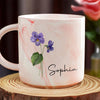 Our Friendship Is The Sweetest Flower Of All - Bestie Personalized Custom Marble Mug - Gift For Best Friends, BFF, Sisters