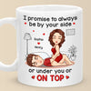 I Promise To Always Be By Your Side - Couple Personalized Custom Mug - Gift For Husband Wife, Anniversary