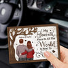 Together Is My Favorite Place To Be - Couple Personalized Custom Car Visor Clip - Gift For Husband Wife, Anniversary