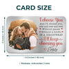 Custom Photo Happier With You - Couple Personalized Custom Aluminum Wallet Card - Gift For Husband Wife, Anniversary