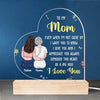 Consider This Heart As A Big Hug - Family Personalized Custom Shaped 3D LED Light - Gift For Mom, Daughter