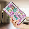 Happiness Is A Bone And A Wagging Tail - Dog Personalized Custom 3D Inflated Effect Printed Leather Long Wallet - Gift For Pet Owners, Pet Lovers