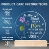 The World’s Most Beautiful Flower Is Called Mom - Family Personalized Custom Shaped 3D LED Light - Gift For Mom, Daughter