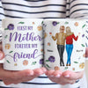 First My Daughter, Forever My Best Friend - Family Personalized Custom 3D Inflated Effect Printed Mug - Gift For Mom, Daughter