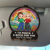 Better Together, Always And Forever - Bestie Personalized Custom Car Visor Clip - Gift For Best Friends, BFF, Sisters
