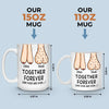 Together Forever - Couple Personalized Custom Mug - Gift For Husband Wife, Anniversary