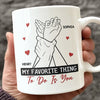 My Perfect Day Starts And Ends With You - Couple Personalized Custom Mug - Gift For Husband Wife, Anniversary