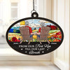 With You, Every View Is Perfect - Couple Personalized Window Hanging Suncatcher Ornament - Gift For Husband Wife, Anniversary