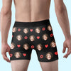 Custom Photo When You Laugh, My World Sings Along - Couple Personalized Custom Boxer Briefs, Men's Boxers - Gift For Husband Wife, Anniversary