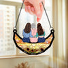 Forever My Girl, Always My Friend - Family Personalized Window Hanging Suncatcher - Gift For Mom, Daughter