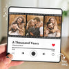 Custom Photo Our Hearts Speak The Same Language - Couple Personalized Custom Music Fridge Magnet That Can Play Songs - Gift For Husband Wife, Anniversary