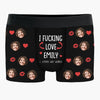 Custom Photo When You Laugh, My World Sings Along - Couple Personalized Custom Boxer Briefs, Men's Boxers - Gift For Husband Wife, Anniversary