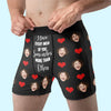 Custom Photo I Love You For Your Personality - Couple Personalized Custom Boxer Briefs, Men's Boxers - Gift For Husband Wife, Anniversary
