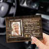 Custom Photo In Our Memories, You Will Always Live - Memorial Personalized Custom Car Visor Clip - Sympathy Gift For Family Members