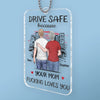 Drive Safe, My Love, Your Safety Is My Peace - Family Personalized Custom Car Ornament - Acrylic Custom Shaped - Gift For Mom, Daughter, Son