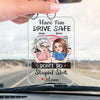 Keep Calm And Drive Safely - Family Personalized Custom Car Ornament - Acrylic Custom Shaped - Gift For Daughter, Son