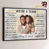 Custom Photo We Will Balance Each Other Out - Couple Personalized Custom Horizontal Poster - Gift For Husband Wife, Anniversary