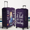 The Sky Is Calling And I Must Go - Travel Personalized Custom Luggage Cover - Summer Vacation Gift, Gift For Adventure Travel Lovers