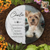 Custom Photo Deeply Loved And Missed Beyond Words - Memorial Personalized Custom Round Shaped Stone With Stand - Sympathy Gift For Pet Owners, Pet Lovers