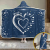 Rooted In Love, Growing Together - Family Personalized Custom Snuggle Blanket, Hoodie Blanket - Gift For Mom, Grandma