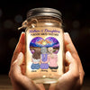 Daughters Are The Heart Of Their Mothers - Family Personalized Custom Mason Jar Light - Gift For Mom, Daughter
