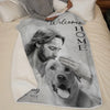 Custom Photo Welcome Home - Memorial Personalized Custom Blanket - Sympathy Gift For Pet Owners, Pet Lovers