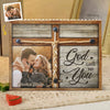 Custom Photo God Gave Me You - Couple Personalized Custom Horizontal Rectangle Shaped Building Brick Blocks - Gift For Husband Wife, Anniversary