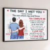 You Complete Me - Couple Personalized Custom Horizontal Poster - Gift For Husband Wife, Anniversary