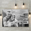 Custom Photo In Your Arms, I've Found My Home - Couple Personalized Custom Horizontal Canvas - Gift For Husband Wife, Anniversary