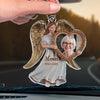 Custom Photo Remembering Is A Way To Keep Love Alive - Memorial Personalized Custom Car Ornament - Acrylic Custom Shaped - Sympathy Gift For Family Members