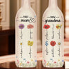 Like A Flower, Your Love Is Beautiful And Pure - Family Personalized Custom Bottle Lamp - Gift For Mom, Grandma