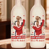 You Make My Heart Smile - Couple Personalized Custom Bottle Lamp - Gift For Husband Wife, Anniversary