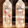 Her Love Is The Sunshine That Makes Every Flower Bloom - Family Personalized Custom Bottle Lamp - Gift For Mom, Grandma