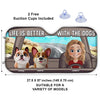 Wherever Our Fur Mom Goes, We’re Always Along For The Ride - Dog Personalized Custom Auto Windshield Sunshade, Car Window Protector - Gift For Pet Owners, Pet Lovers