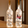 Thank You For Being My Unbiological Sister - Bestie Personalized Custom Bottle Lamp - Gift For Best Friends, BFF, Sisters