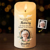 Custom Photo Your Love Remains Etched In My Heart - Memorial Personalized Custom LED Candle - Sympathy Gift For Family Members