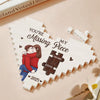 You're My Missing Piece - Couple Personalized Custom Heart Shaped Building Brick Blocks - Gift For Husband Wife, Anniversary