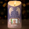 Custom Photo This Candle Glows In Loving Tribute - Memorial Personalized Custom LED Candle - Sympathy Gift For Family Members